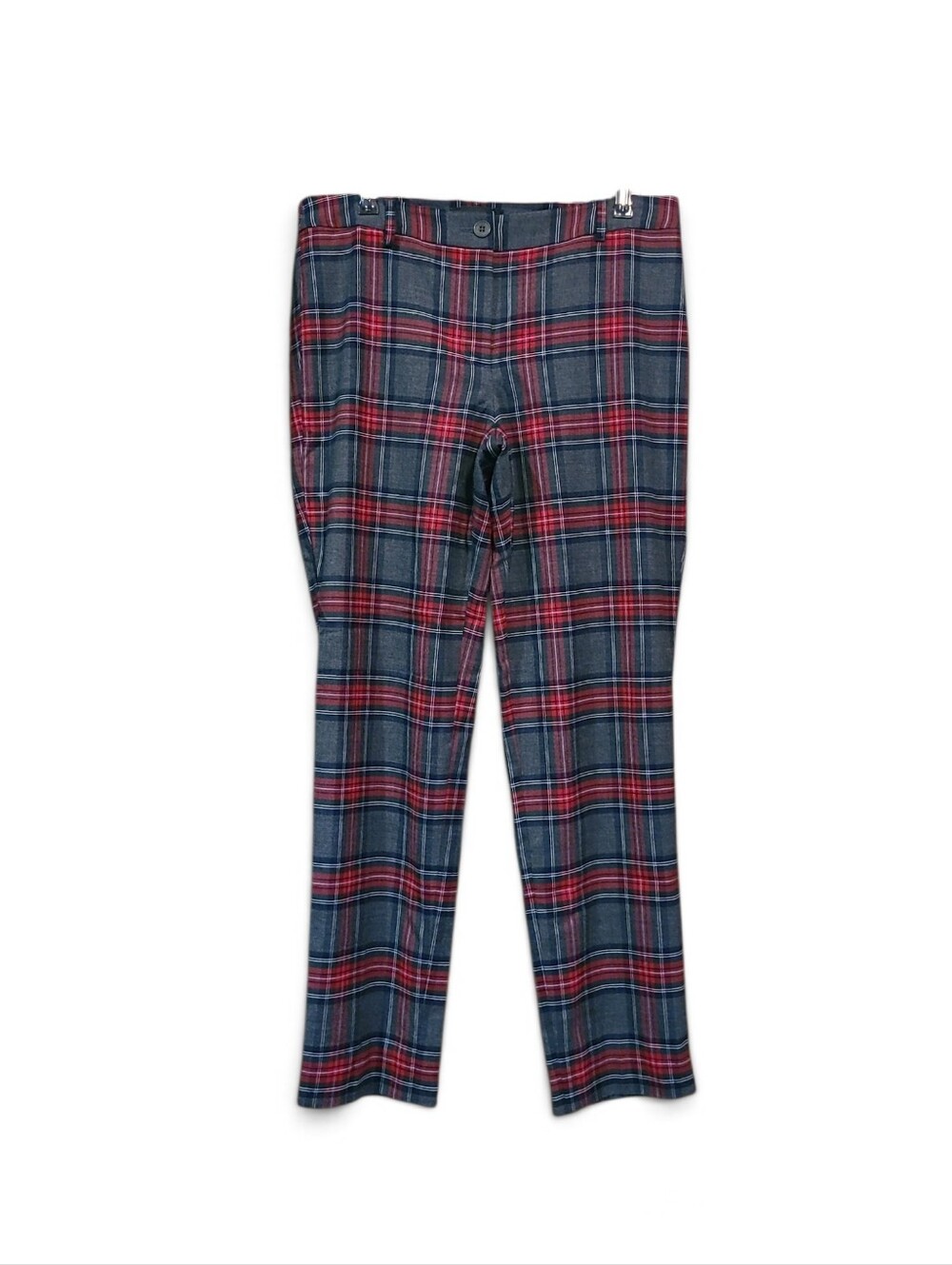 Women's Talbots Wool Blend Plaid Pants Size 6 Bonfire Tartan